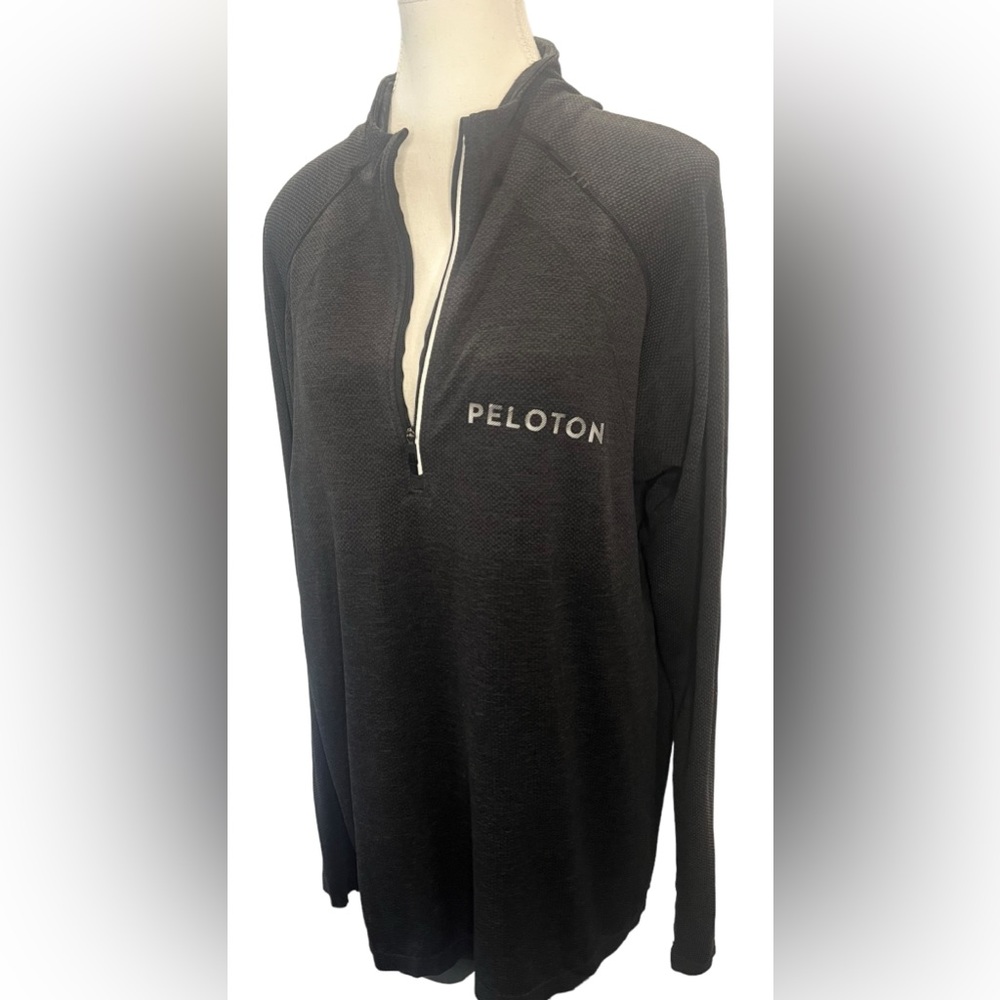 LULULEMON X PELOTON Collab Quarter Zip Long sleeve Spin Dark Gray Unisex Size XL